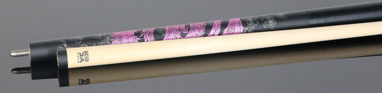 KODA Pink Dragon Graphic Pool Cue - KDV15PK