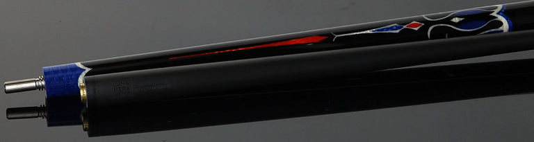 Longoni Papilio Lux Arcobaleno Pool Cue with American Luna Nera Pure Graphite shaft