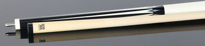 KODA Black with White Point Graphic Pool Cue - KD46