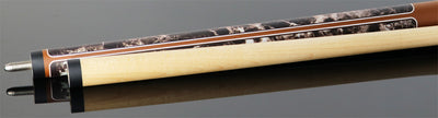 Players Brown Marble with Matte Brown Graphic Series Pool Cue - G4146