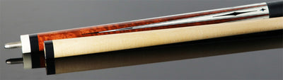 Players Coffee Stain with Sim. Bone Points Graphic Series Pool Cue - G4143