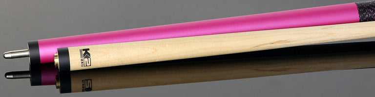 K2 Matte Metallic Pink Pool Cue with 12.50mm K2 LD Shaft