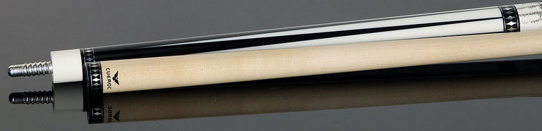 Cueroc Pterosaur 1 Ebony Dymondwood with White Juma Points Pool Cue with Ring-Tailed Lizard Wrap