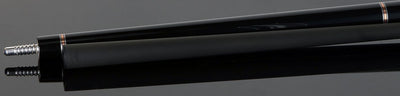 Cueroc Black Galaxy 1 Dymond Ebony Wood No Wrap Pool Cue with Carbon Fiber Shaft