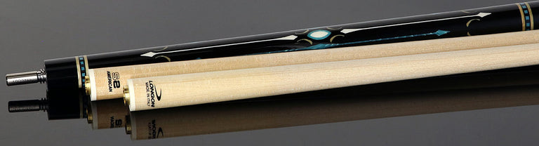 Longoni Ogiva No Wrap Pool Cue with 2 S2 American Shafts