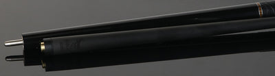 Bull Carbon Black with Bocote Inlays Play Cue with Textured Leather Wrap