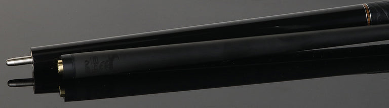 Bull Carbon Black with Bocote Inlays Play Cue with Textured Leather Wrap