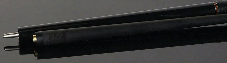 Bull Carbon Black with Cocobolo Inlays Play Cue with Textured Leather Wrap