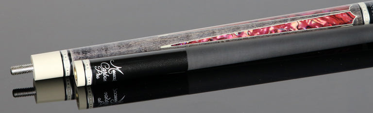 Meucci 2020 Cue - Grey - Pink - Black/White Wrap - Carbon Shaft