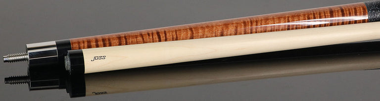 Joss Nutmeg-Stained Curly Maple with Maple Inlays Pool Cue