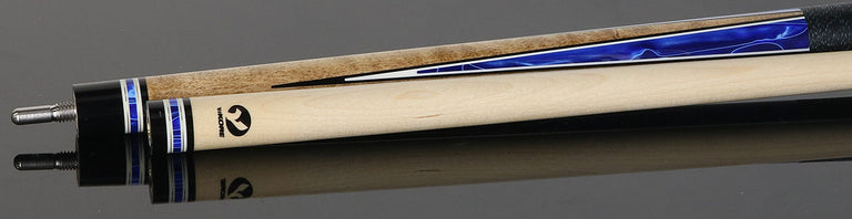 Viking Twilight Series Khaki-Stained Birdseye Maple with Cerulean Tide Premium Pearl Points Play Cue