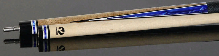 Viking Twilight Series Khaki-Stained Birdseye Maple with Cerulean Tide Premium Pearl Points Play Cue