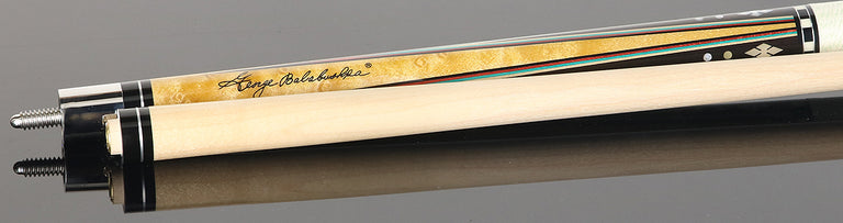 Balabushka Era Series Birdseye Maple with Ebony Points and Maple Window Inlays Pool Cue with Irish Linen Wrap