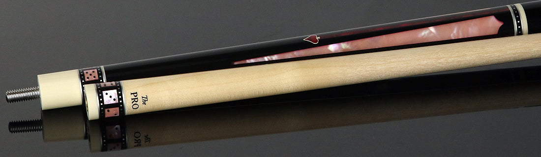 Meucci BMC Casino 9 Black/Pink Pool Cue with Pro Shaft