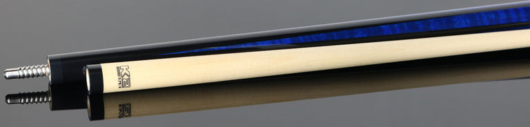 K2 KLSPBL Blue Sneaky Pete Pool Cue with 12.5mm Shaft- Radial