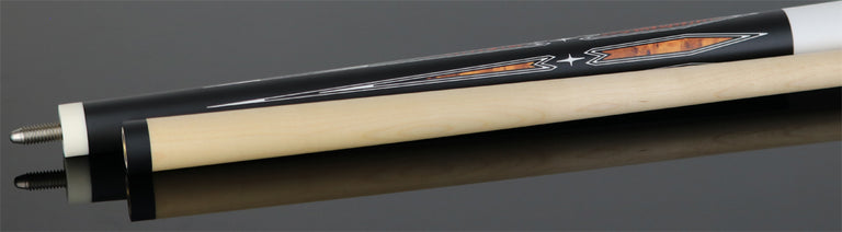 Players Matte Black with Thuya and Snakewood Points Graphic Series Pool Cue - G4150