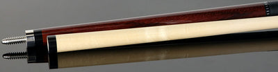 KODA Cocobolo-Stained Zebrawood Pool Cue with Linen Wrap