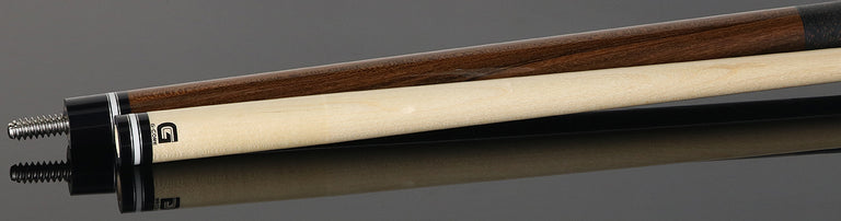 McDermott Parda with Amber Diamonds and White Urethane Clover Inlays Cue of the Month with G-Core Shaft