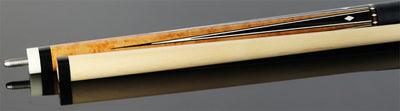 Players Light Coffee Stain with Black Points Graphic Series Pool Cue - G4142