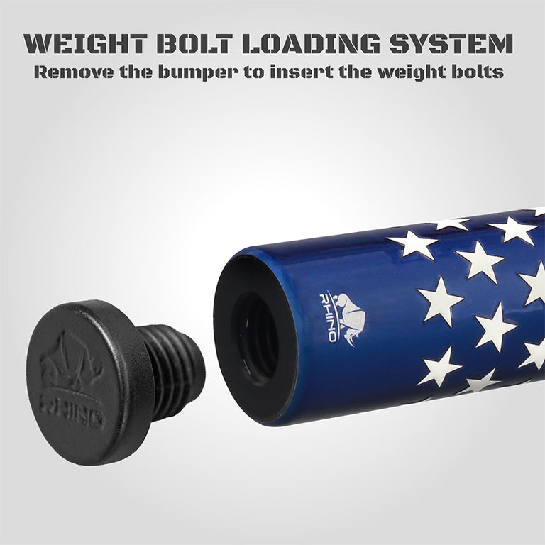 Rhino Voyager Series USA Flag No Wrap Carbon Break Cue