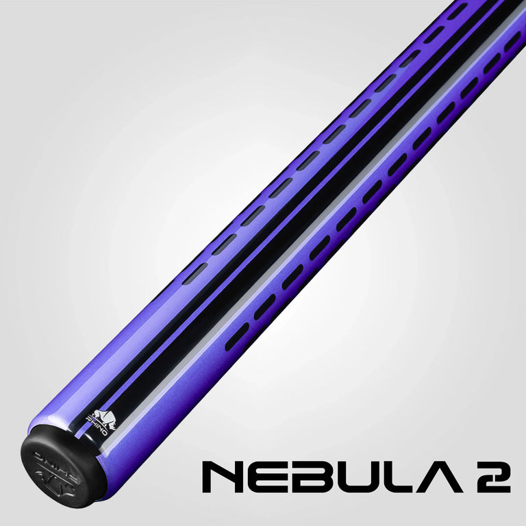 Rhino Nebula 2 Amethyst Purple No Wrap Carbon Pool Cue