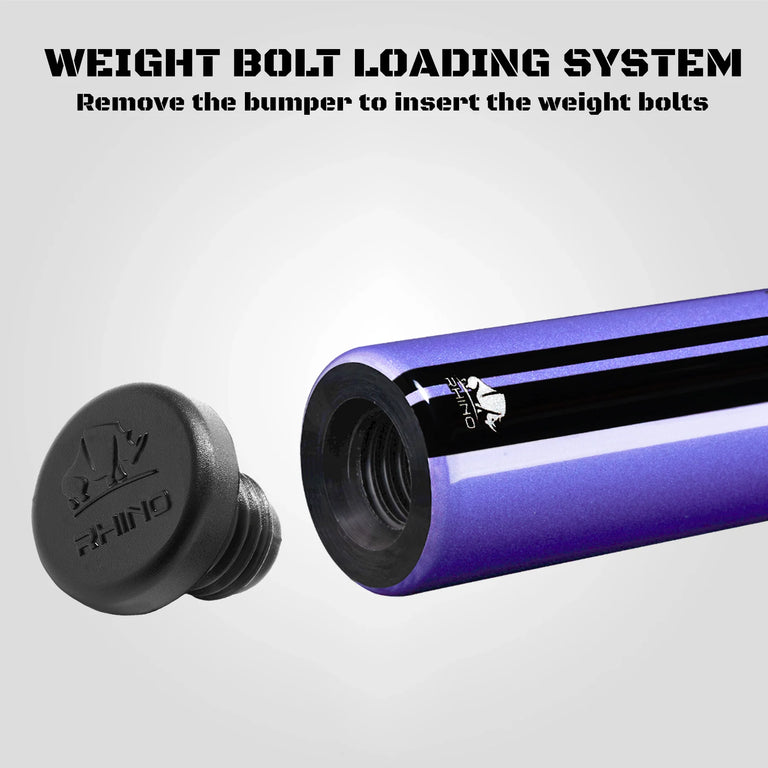 Rhino Nebula 2 Amethyst Purple No Wrap Carbon Pool Cue