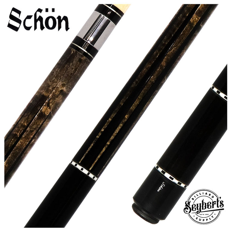 Schon BW4 Gray-Stained Special Edition Cue - BW4GY