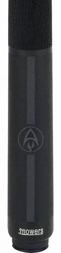 JFlowers Legends Series Rodney Morris Black Pool Cue with Black Lizard Wrap and Carbon Shaft