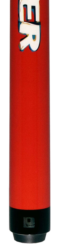 Little Monster Red Snake Graphic No Wrap Play Cue with Carbon Fiber Shaft
