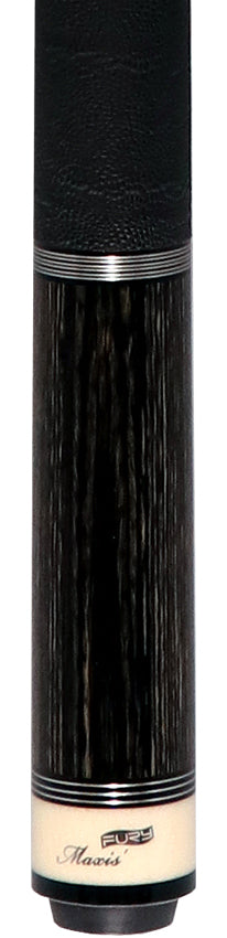 Fury Gray-Stained Tec-Wood Cue | Elephant Wrap | + Free Extension - FUTW2