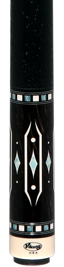 Ariel Carmeli by Viking Diamond Series Blue Diamond Pool Cue with Vikore Shaft - Black Crocodile Wrap