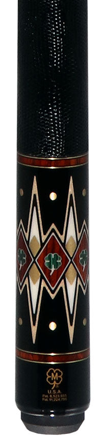 McDermott 50th Anniversary Series Birdseye Maple with Ebony, Cocobolo, and Malachite Points Cue with i2 Shaft and Commemorative 1x1 Case