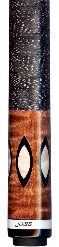Joss Nutmeg-Stained Maple with Black and Maple Inlays Pool Cue - JC25944