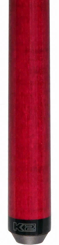 K2 Black Pink with Curly Maple 6 in 1 No Wrap Break/Jump Pool Cue