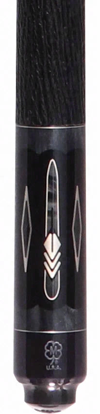 McDermott Limited Edition Black Knight Custom Pool Cue with Defy Carbon Shaft