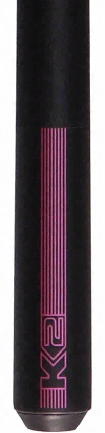 K2 Pink/Black 57 Inch Sport Pool Cue with 11.75mm LD Shaft