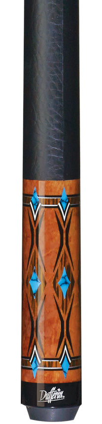 Dufferin Curly Maple and Blue Recon Play Cue - D-SE21