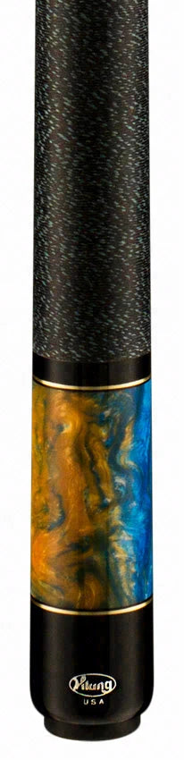 Viking Twilight Series Ocean Blue & Yellow Sunflower Stain with Ocean Glow Premium Pearl Play Cue - TW0116