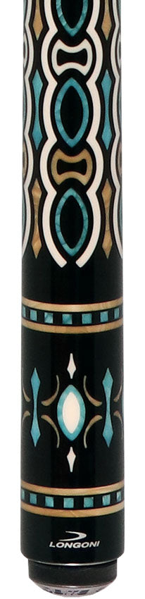 Longoni Ogiva No Wrap Pool Cue with 2 S2 American Shafts