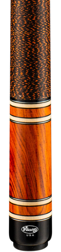 Viking IM0400 Impero Series Play Cue - South American Cocobolo with Cocobolo, Birdseye Maple and Black Rings