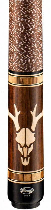 Viking Defender Series East Indian Rosewood with Birdseye Maple and Crosscut Zebrawood Inlays Play Cue - DF0600