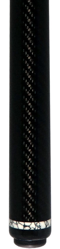 Jacoby Game Changer Series Carbon with White Buffalo Turquoise Ring Play Cue with 12.70mm Jacoby Black V4 Carbon Fiber Shaft
