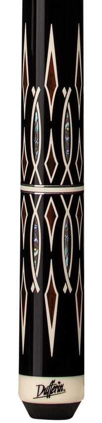 Dufferin Black with Mother of Pearl Play Cue - D-SE34