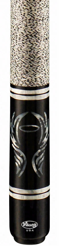 Viking Ovation Series Khaki-Stained Maple with Silver Pearl Angel Inlays Play Cue - OV0500