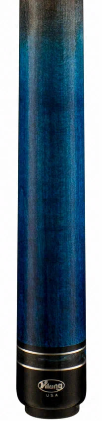 Viking Helix Series Ocean Blue and Smoke Stained Maple Play Cue - HL0116