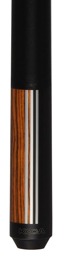 KODA Split Design Black and Bocote Graphic Pool Cue - KD29BC