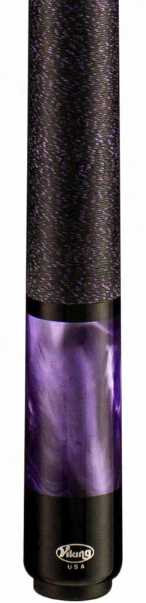 Viking Storm Series Concord-Stained Maple with Purple Premium Pearl Play Cue - ST0706