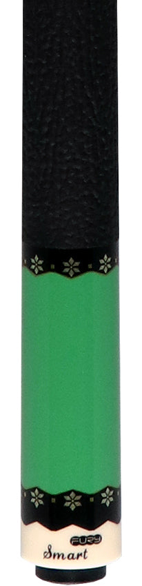 Fury Vivid Green Pool Cue with Sharkskin Leather Wrap - FUCA7