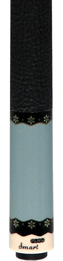 Fury Metallic Gray Pool Cue with Sharkskin Leather Wrap - FUCA9