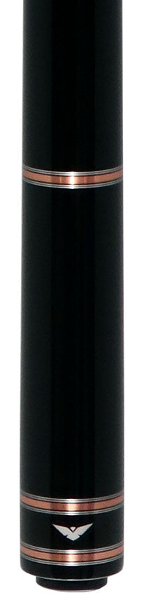 Cueroc Black Galaxy 1 Dymond Ebony Wood No Wrap Pool Cue with Carbon Fiber Shaft